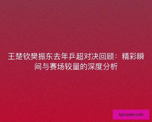 王楚钦樊振东去年乒超对决回顾：精彩瞬间与赛场较量的深度分析